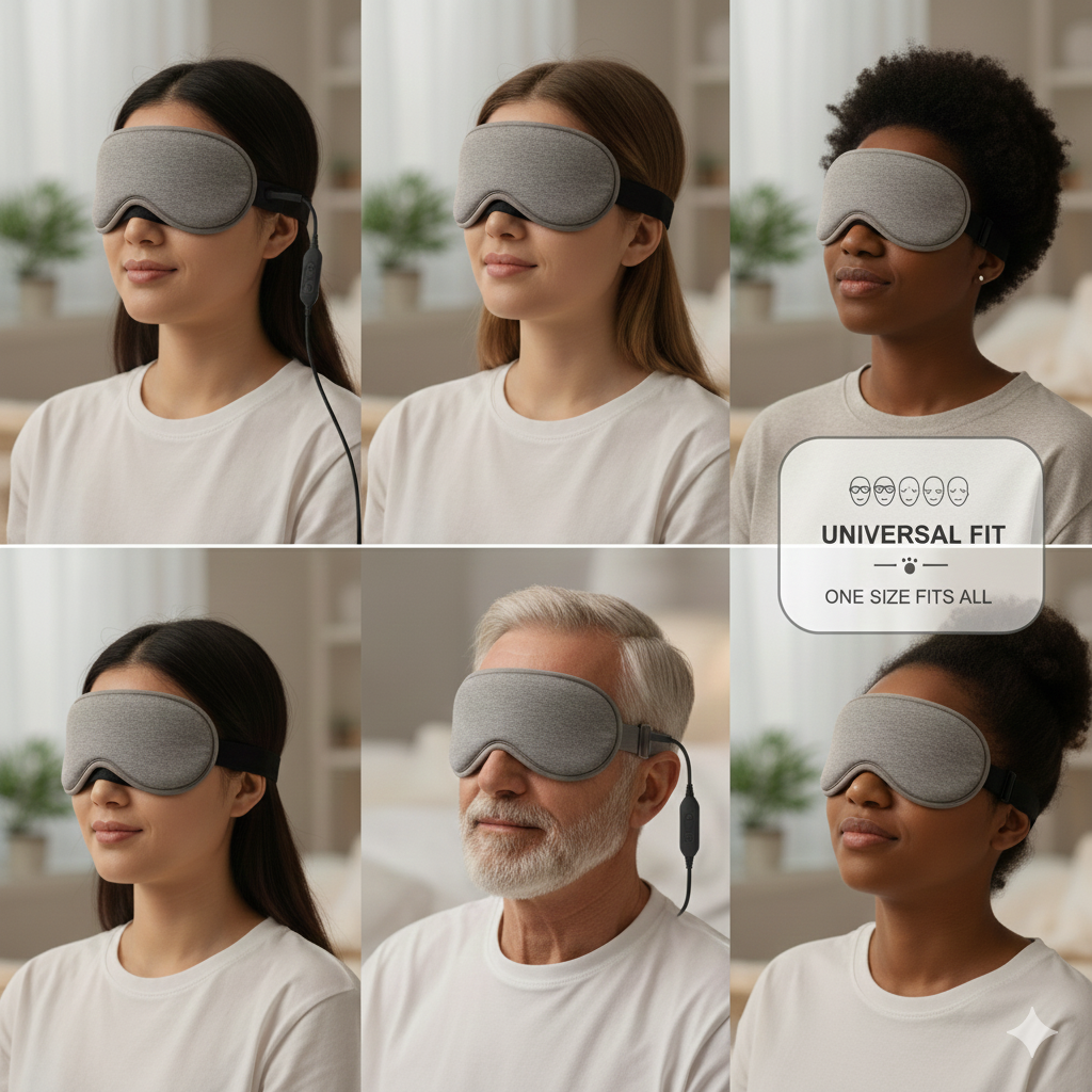 Heated Eye Mask – Warm & Cool Compress for Puffiness, Dry Eyes and Deep Relaxation