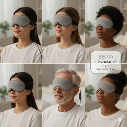 Heated Eye Mask – Warm & Cool Compress for Puffiness, Dry Eyes and Deep Relaxation