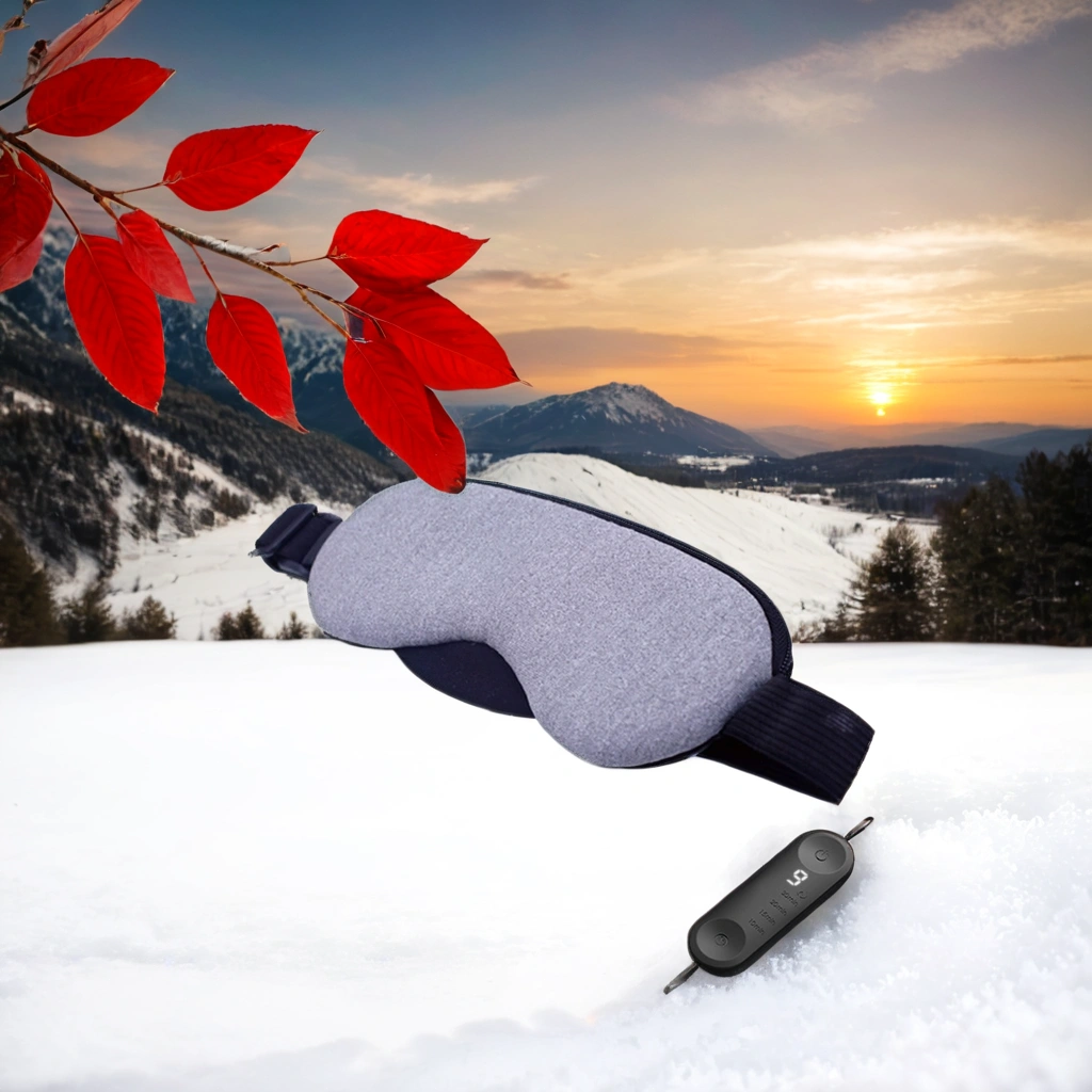 Heated Eye Mask – Warm & Cool Compress for Puffiness, Dry Eyes and Deep Relaxation